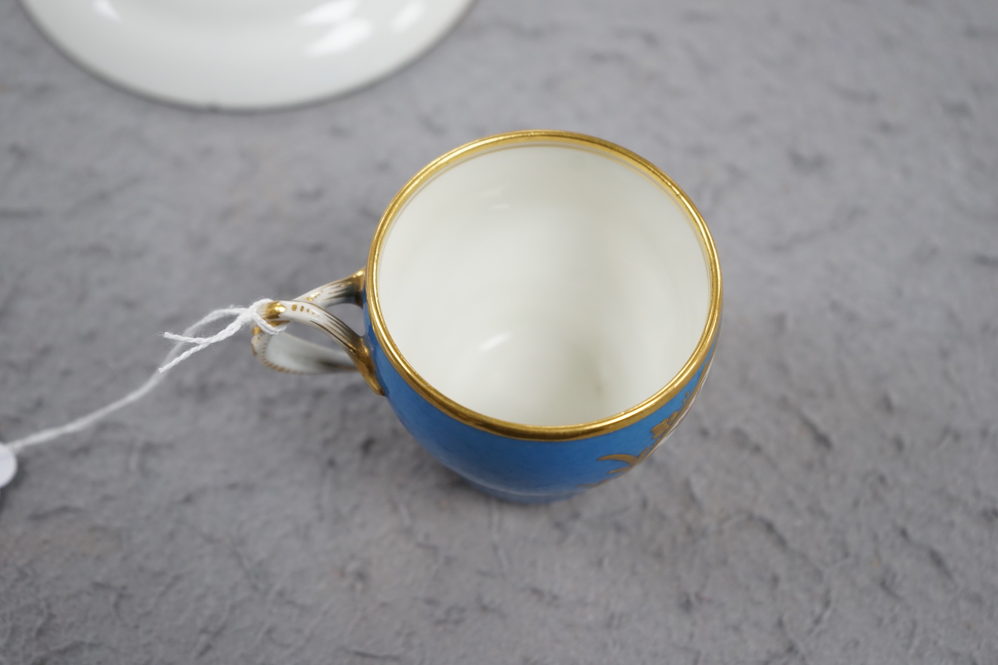 A Paris porcelain Sevres style cup and saucer